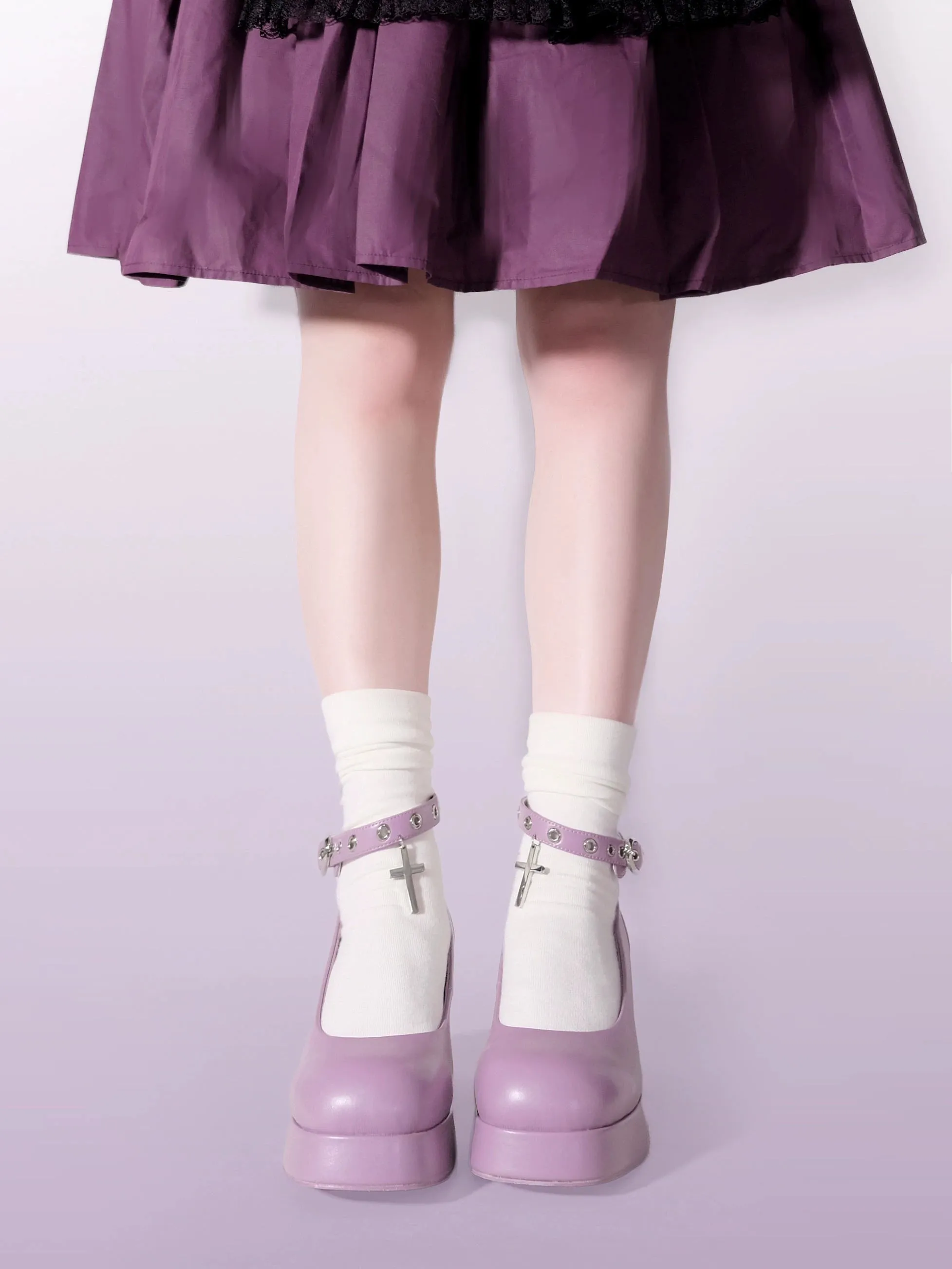 (BFM)GURURU~Gothic Lolita High Heel Shoes Punk Lolita Ghost Heel Shoes