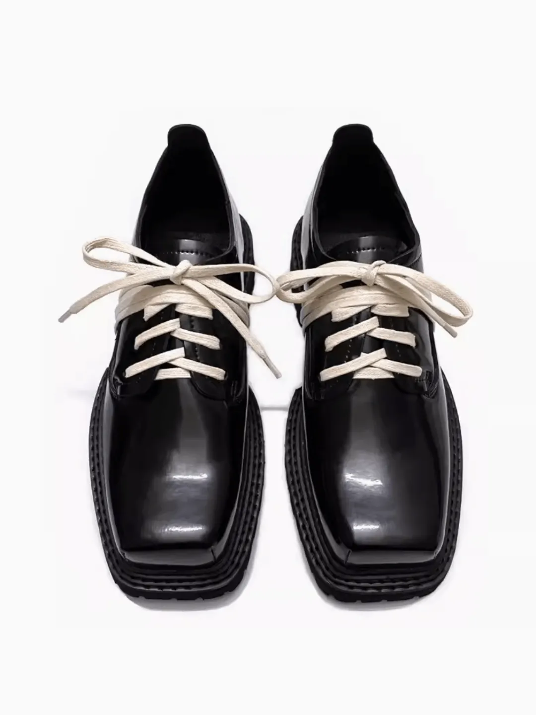 Big Head Derby Leather Shoes na888