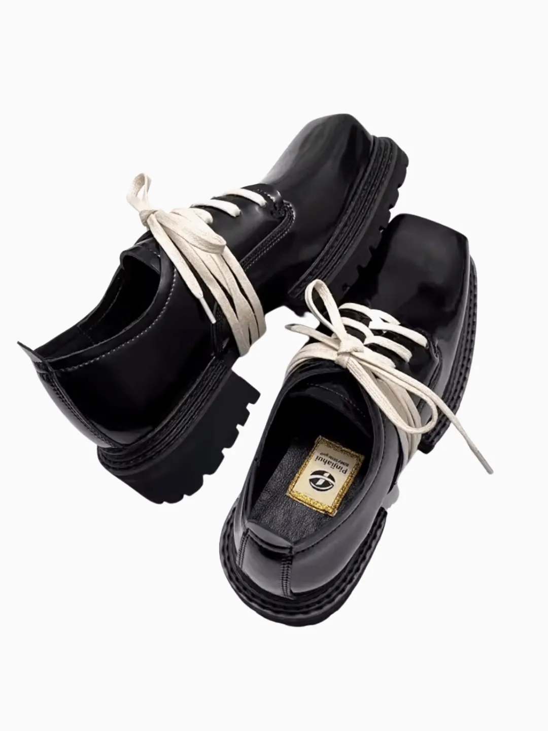 Big Head Derby Leather Shoes na888