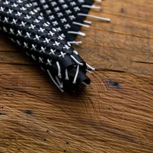 Black & White Woven Leather For Luxurious Projects