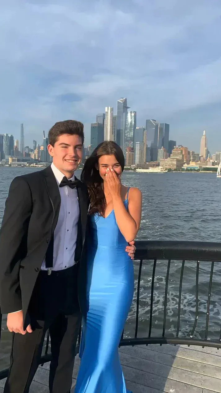 Blue Mermaid Prom Dresses Evening Dress Y4622