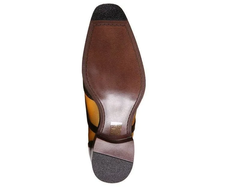 Bolano Lawson Elegant Metallic Oxfords Men’s Rose Gold Black