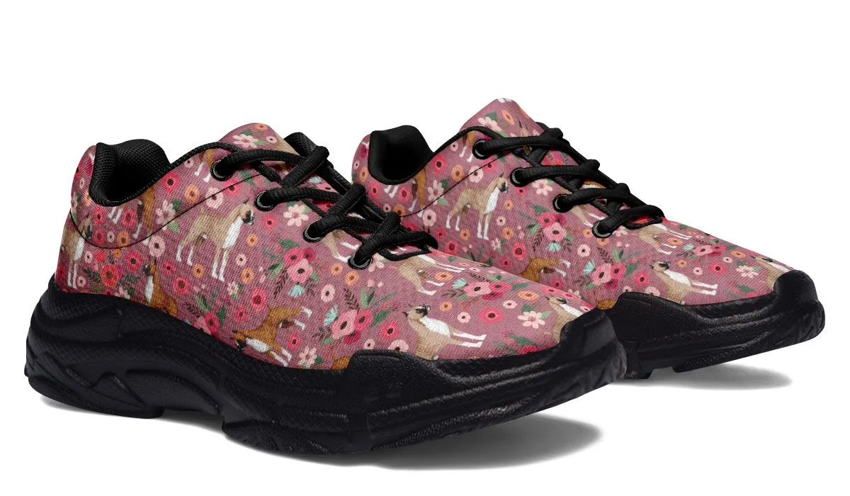 Boxer Flower Chunky Sneakers