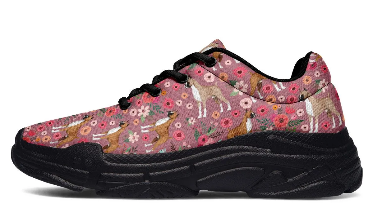 Boxer Flower Chunky Sneakers