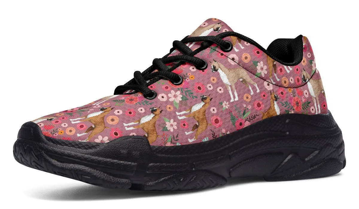 Boxer Flower Chunky Sneakers