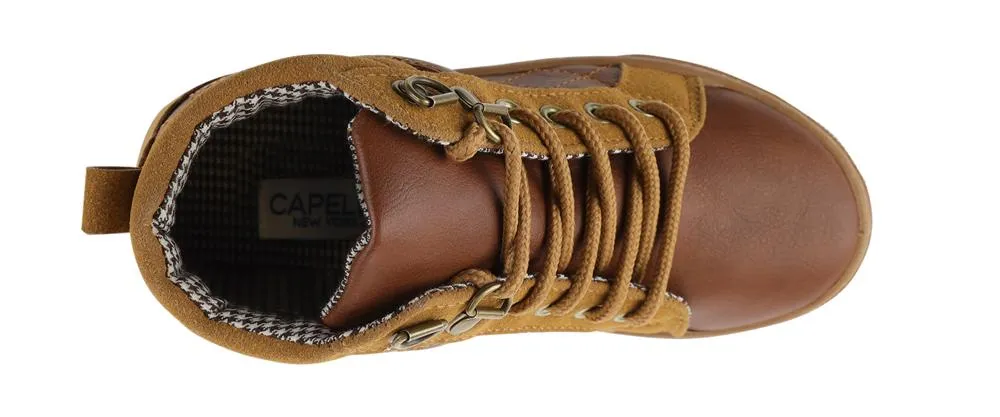 Boys Faux Leather Sneaker