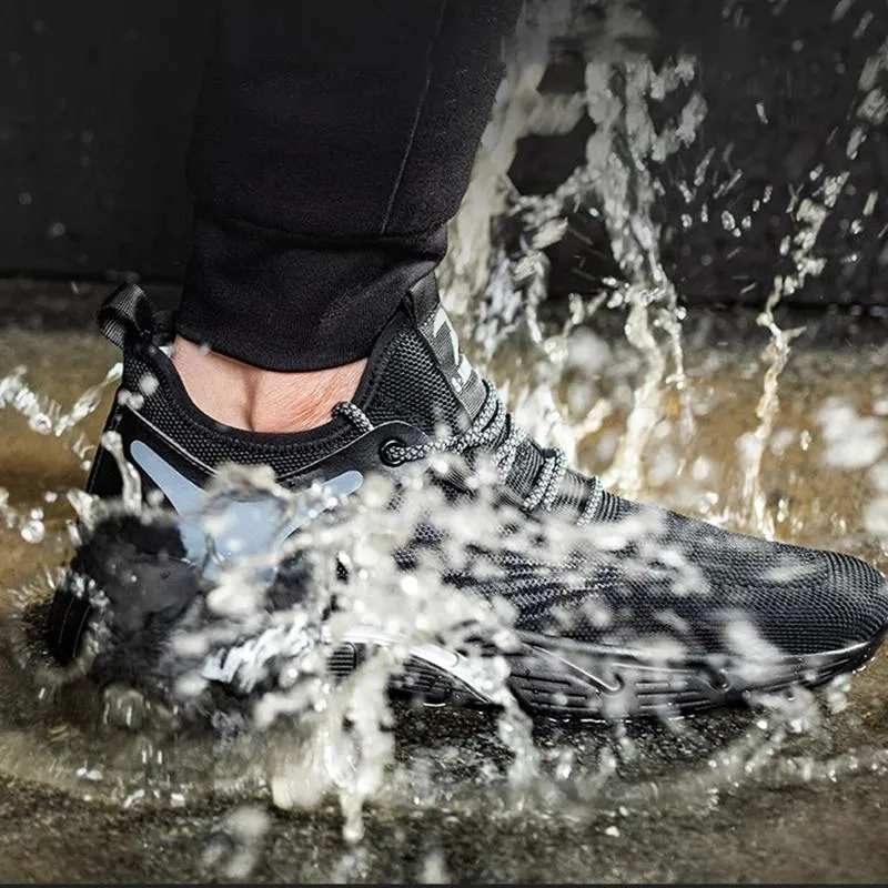 Breathable protective work footwear