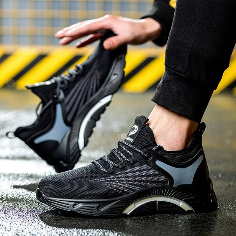 Breathable protective work footwear