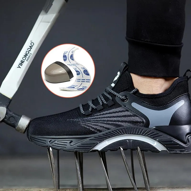 Breathable protective work footwear