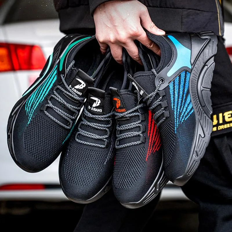 Breathable protective work footwear
