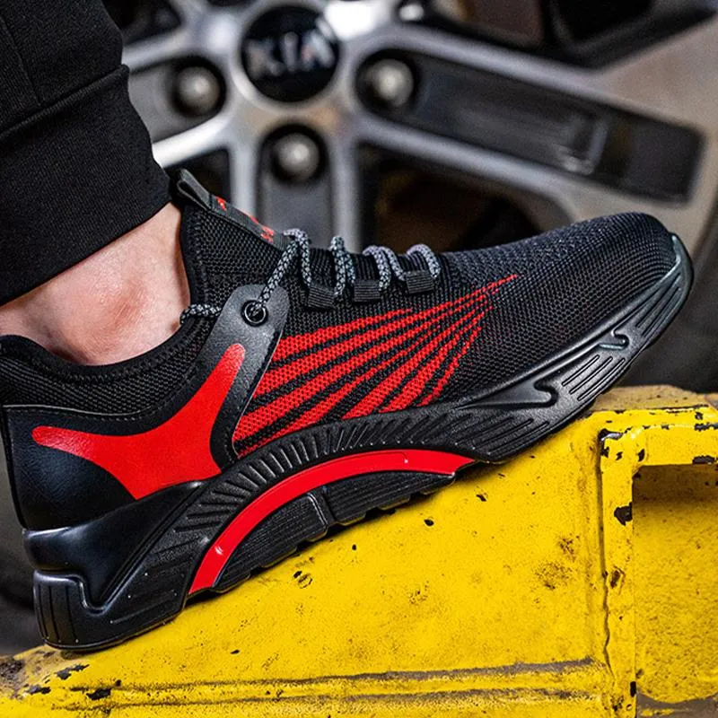 Breathable protective work footwear