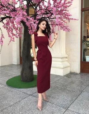 Burgundy Prom Dress, Gorgeous Formal Gown Y5582
