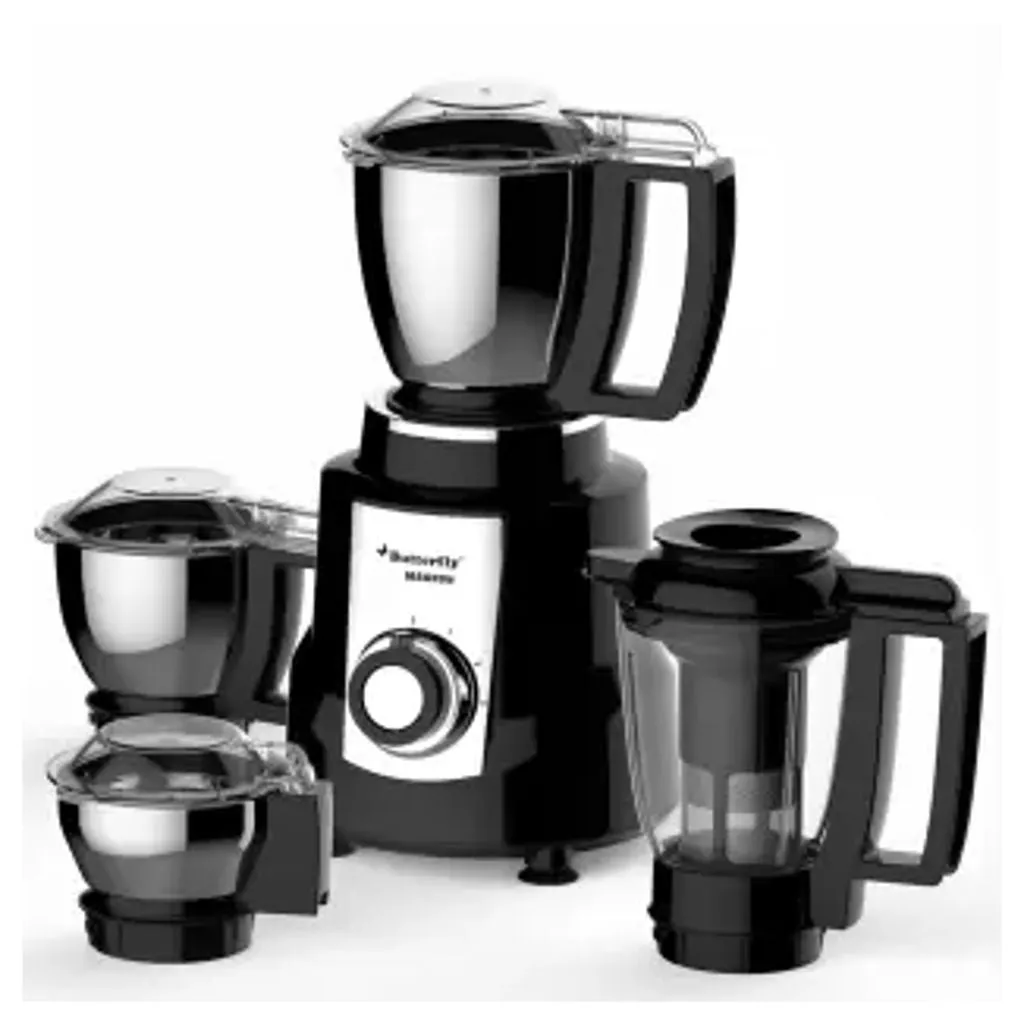 Butterfly Magnum Mixer Grinder 1.2 HP 4 Jars Black