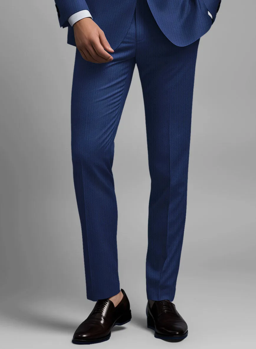 Caccioppoli Sun Dream Amicci Royal Blue Wool Silk Pants