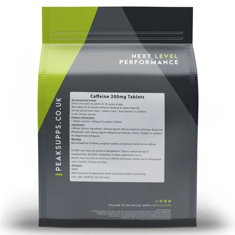 Caffeine Tablets 200mg