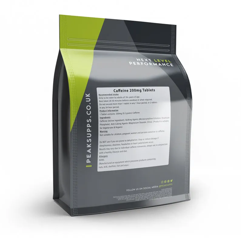 Caffeine Tablets 200mg