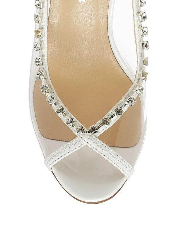 Camarine Clear Stiletto Sling-Back