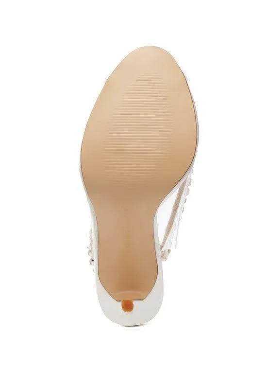 Camarine Clear Stiletto Sling-Back
