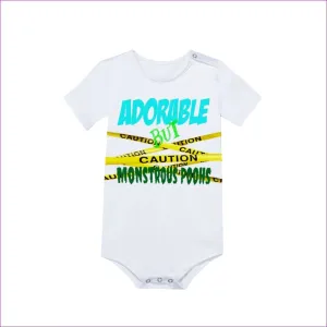 Caution Baby's Short Sleeve Romper