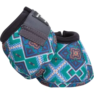 Classic Equine DyNo Turn Designer Line Bell Boot-Emerald Diamond