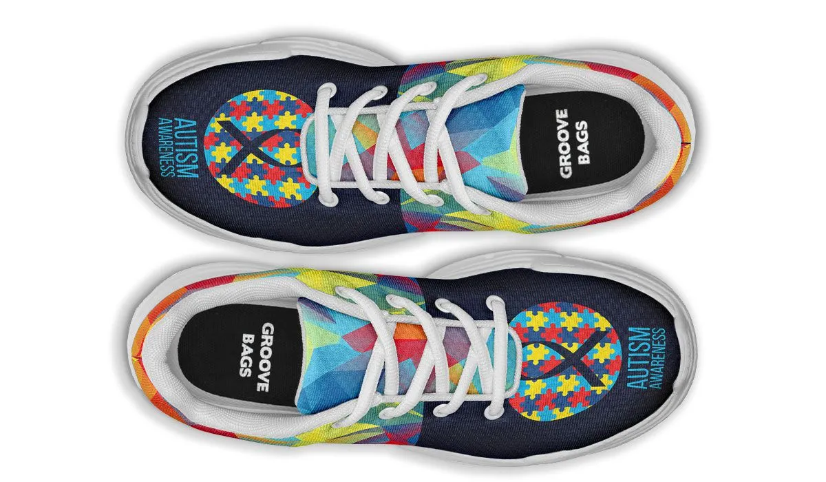 Colorful Autism Chunky Sneakers