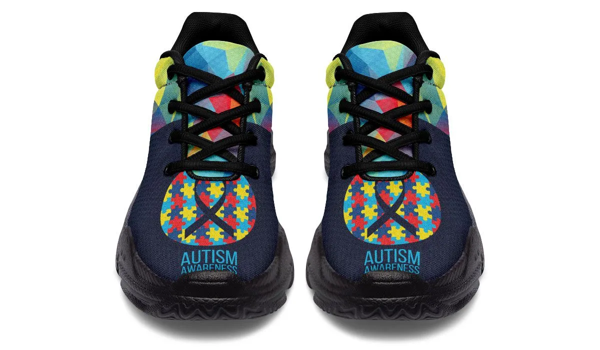 Colorful Autism Chunky Sneakers