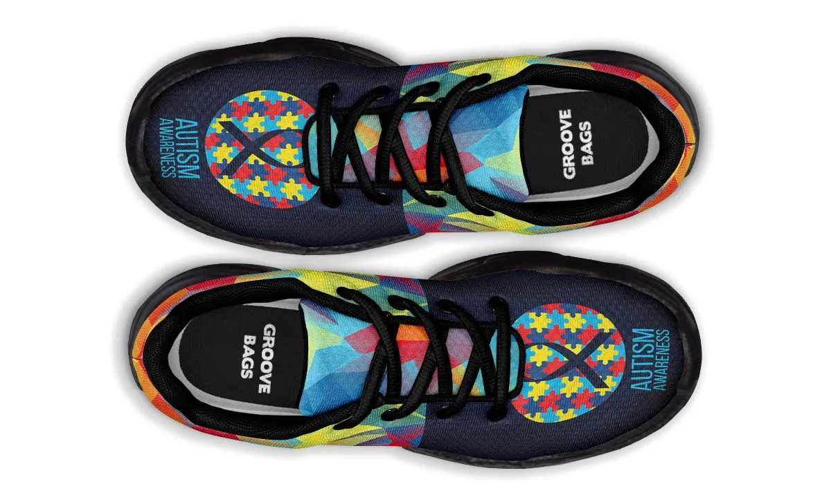 Colorful Autism Chunky Sneakers