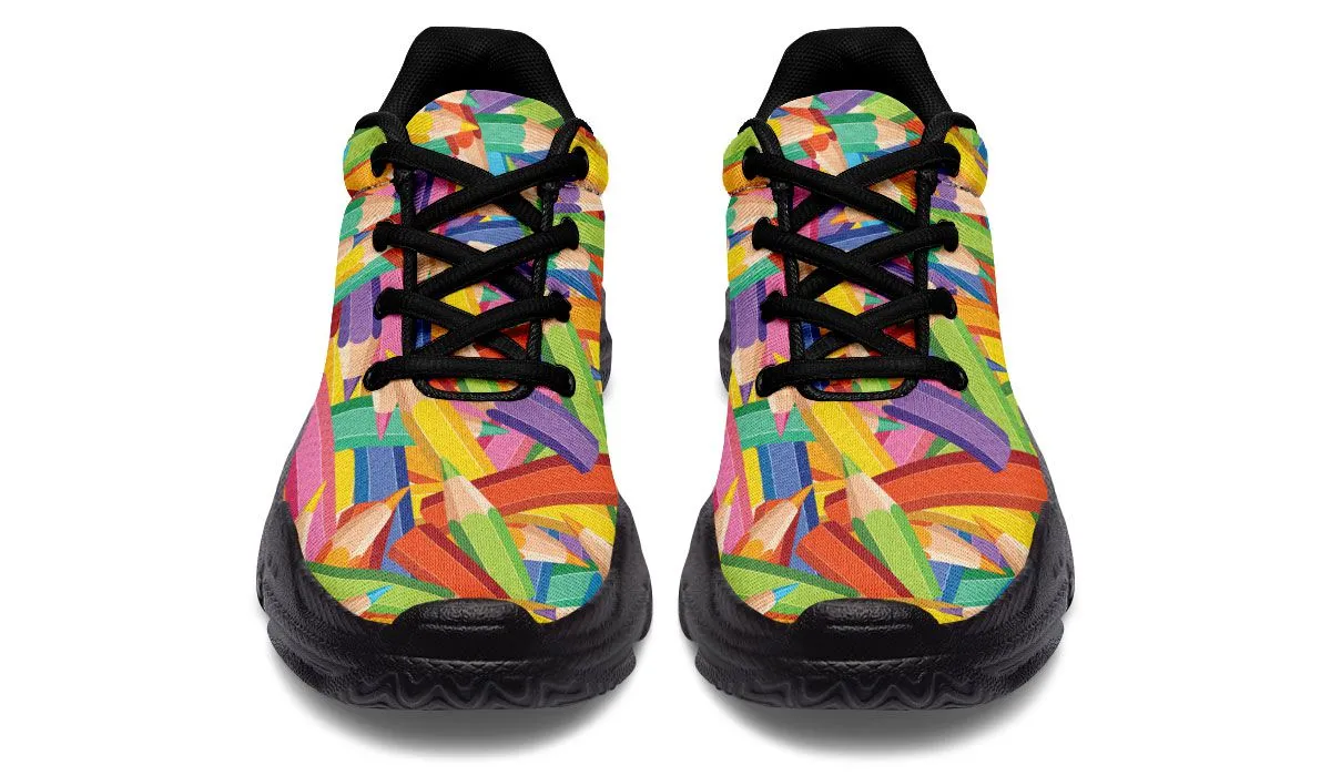 Colorful Pencils Chunky Sneakers