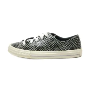 Converse Gemma Ox Low-Top Sneakers Pu Leather Black Colour For Women
