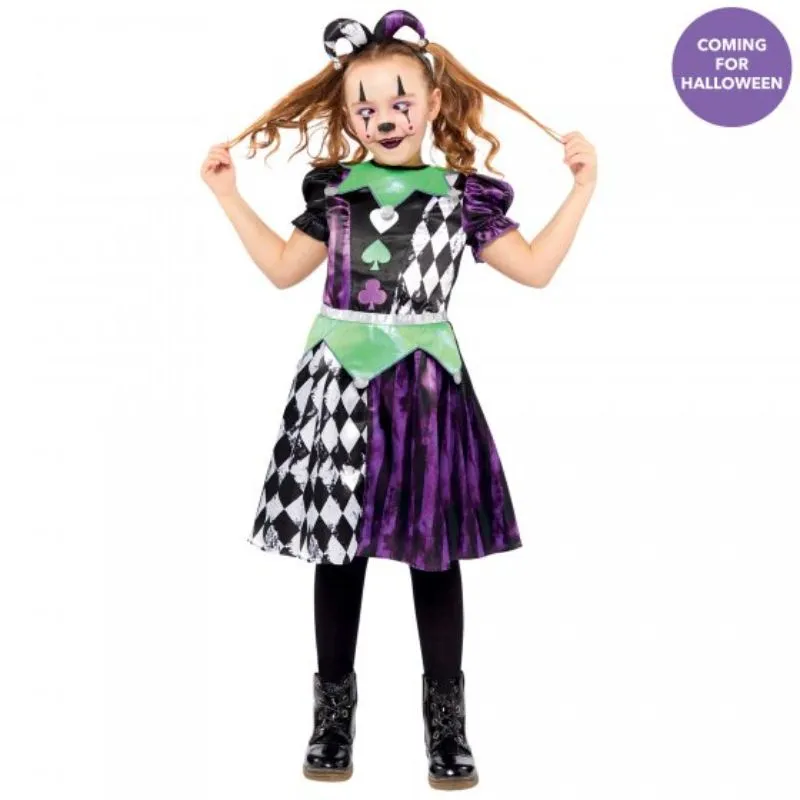 Costume Jester Girl 8-10 Years