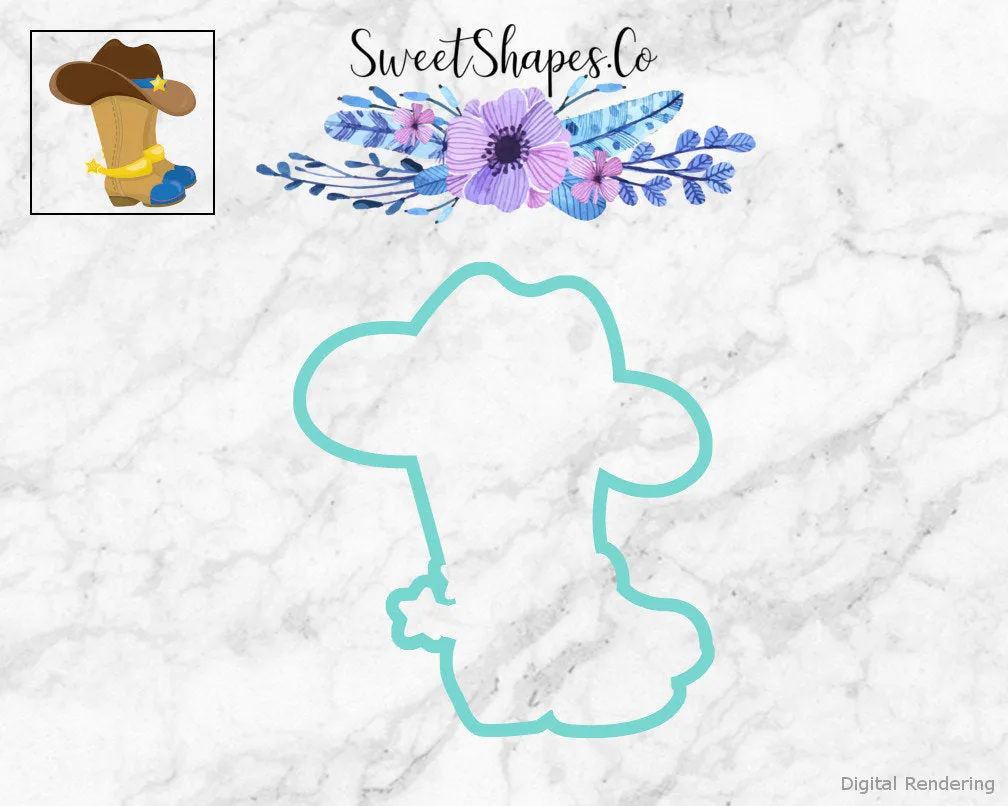 Cowboy Boots 2 Cookie Cutter
