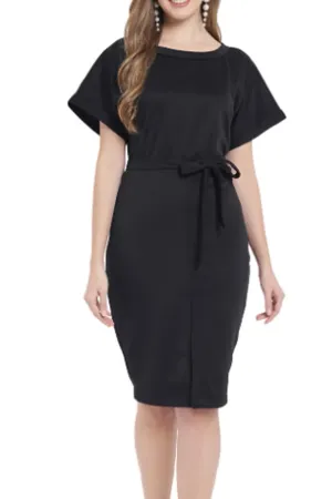 Crimson Black Dress