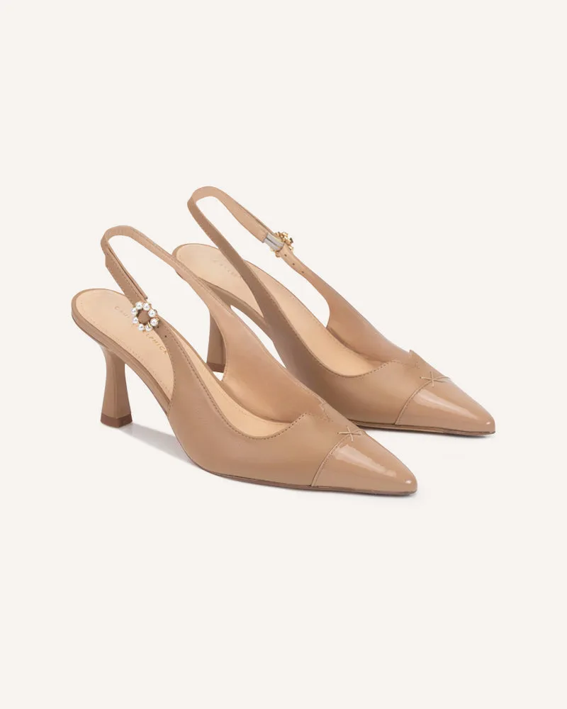 (Delivery Mid-May) - Lucia Tan Slingback