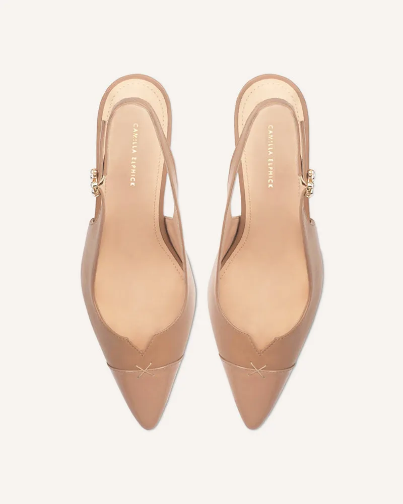 (Delivery Mid-May) - Lucia Tan Slingback