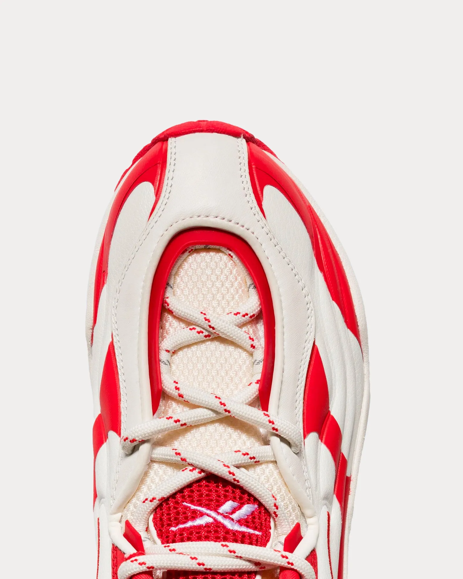 DMX Run 6 Modern White / Red Low Top Sneakers