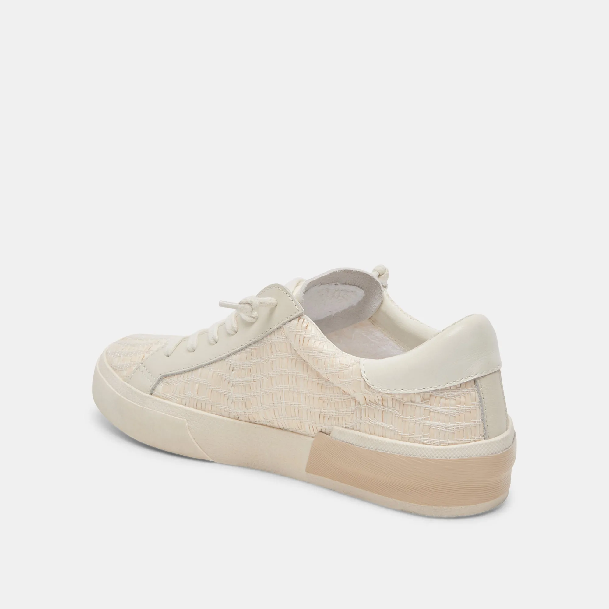Dolce Vita Zina Sneakers in Bone Raffia