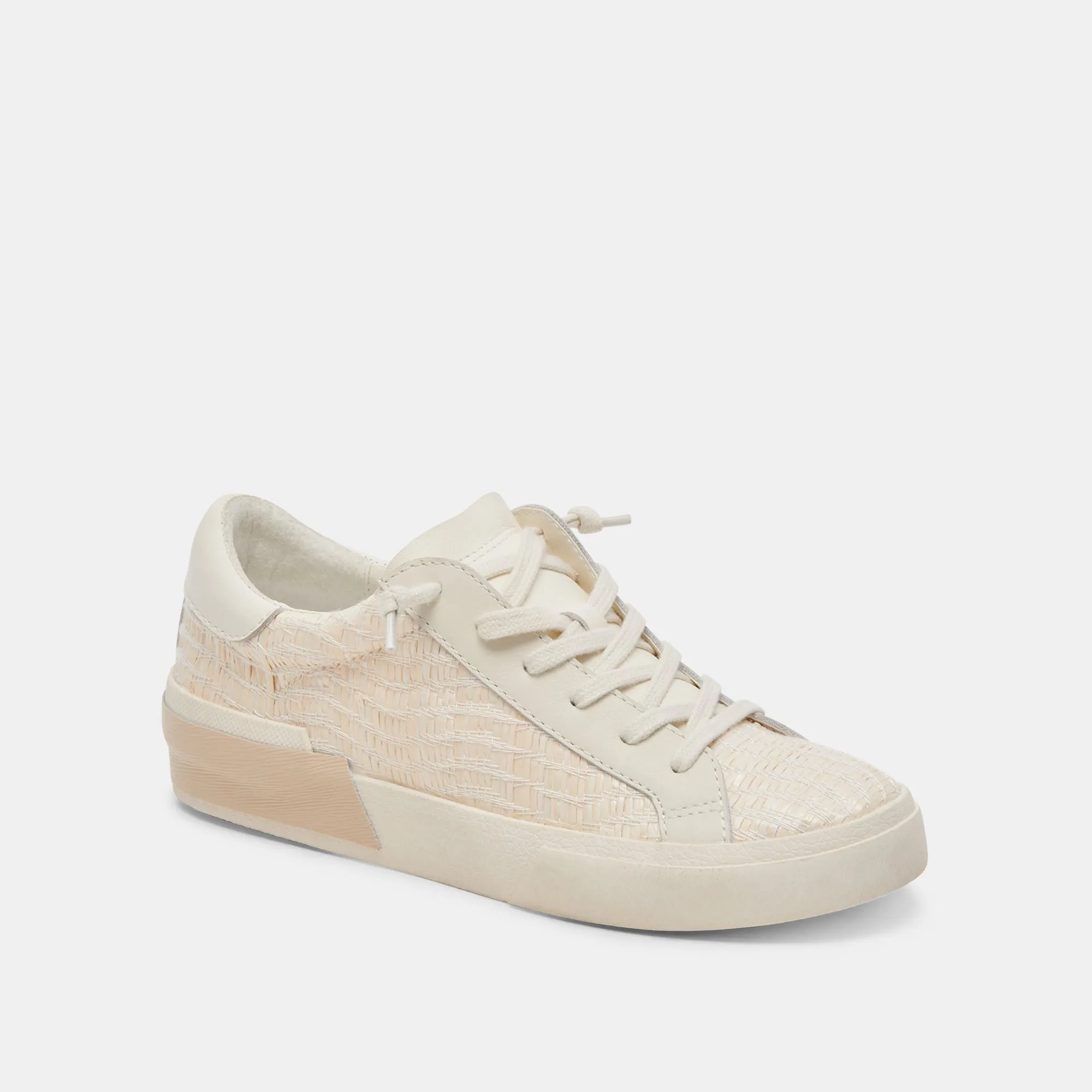 Dolce Vita Zina Sneakers in Bone Raffia