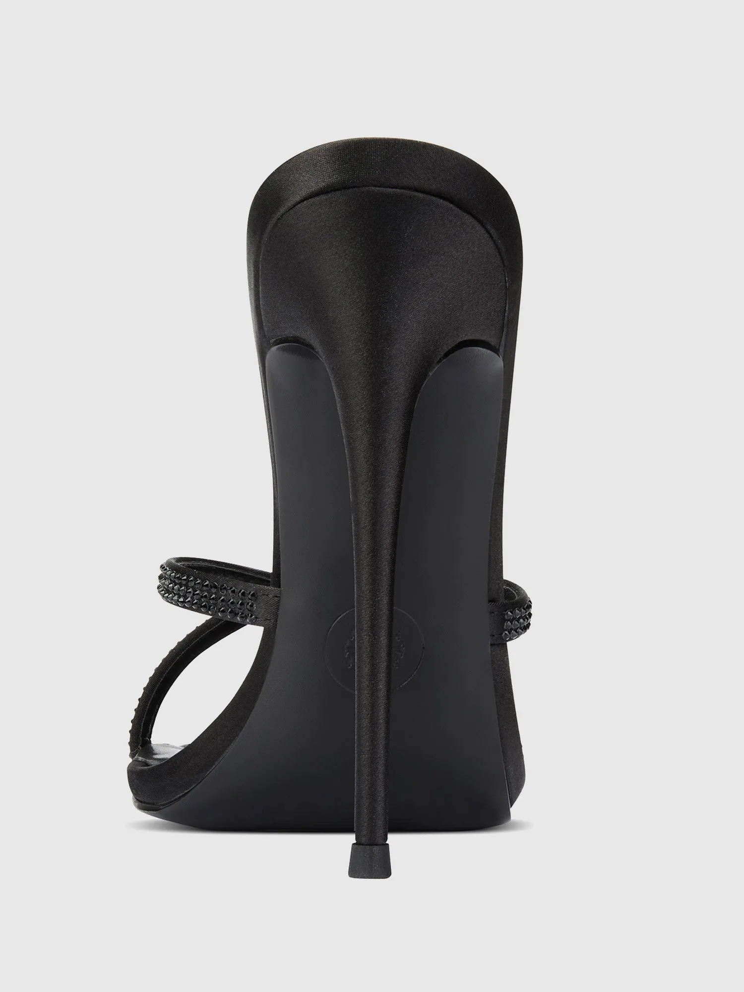 Donatella Mule - Noir Satin