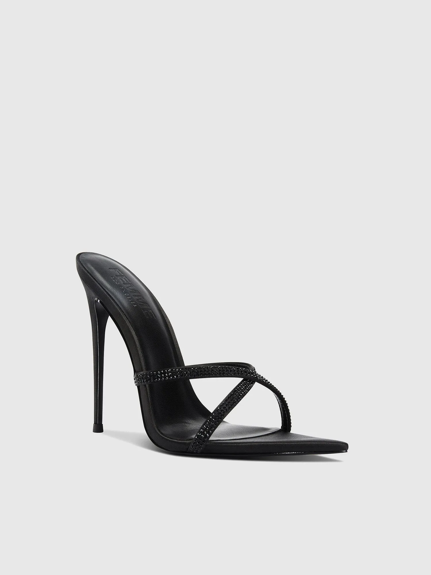 Donatella Mule - Noir Satin