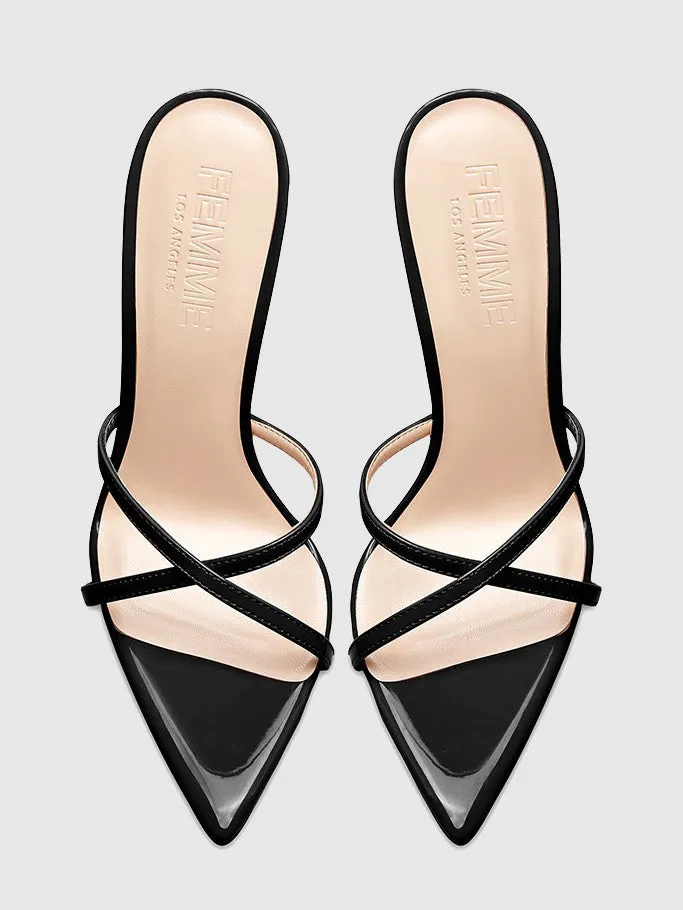 Donatella Mule - Patent Black