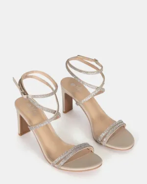 Elope Nude Rhinestone High Heel