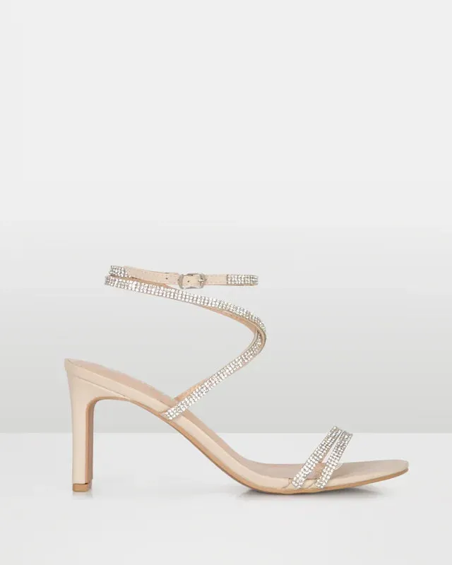 Elope Nude Rhinestone High Heel