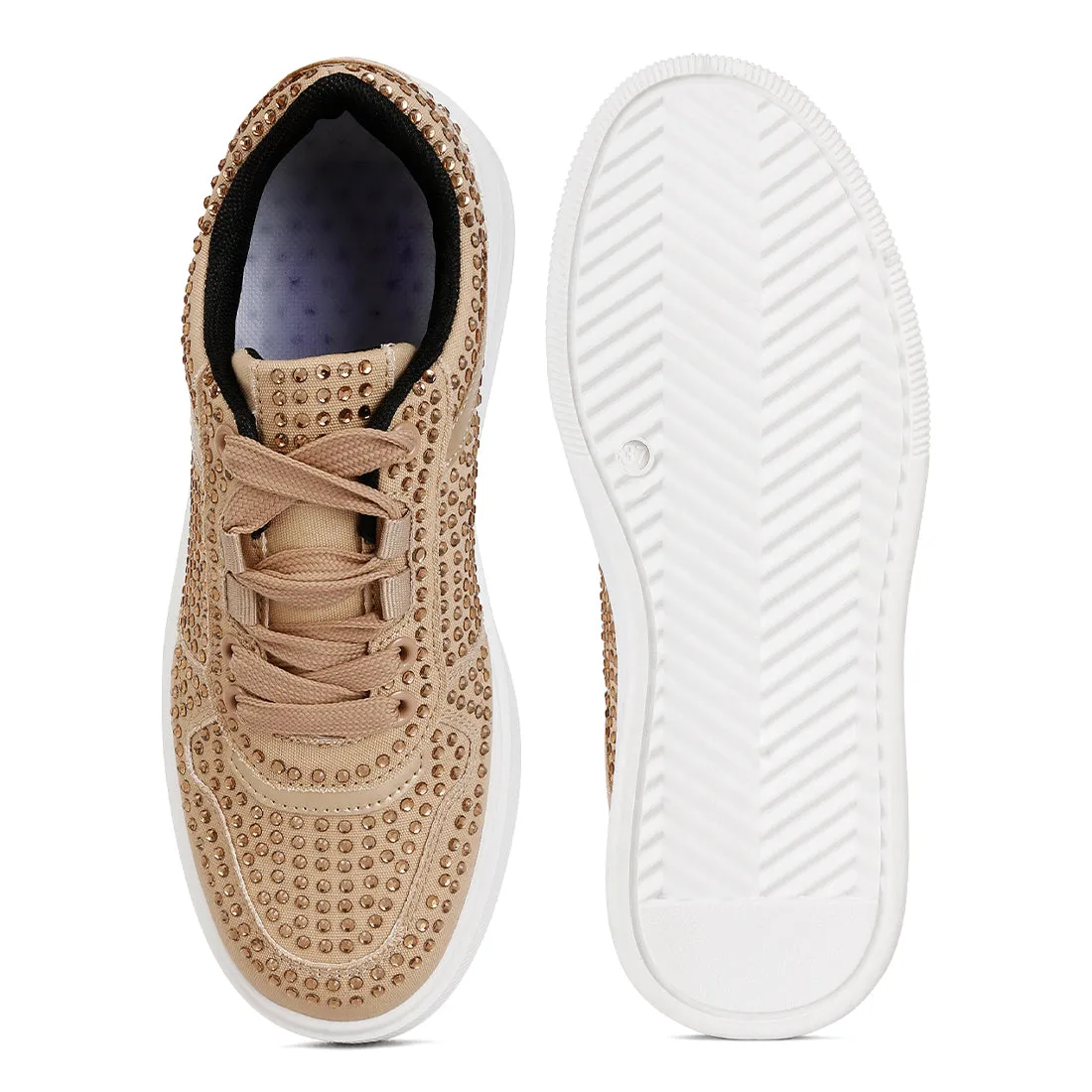 Embellished Chunky Sole Sneakers