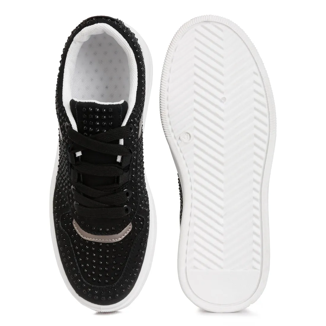Embellished Chunky Sole Sneakers