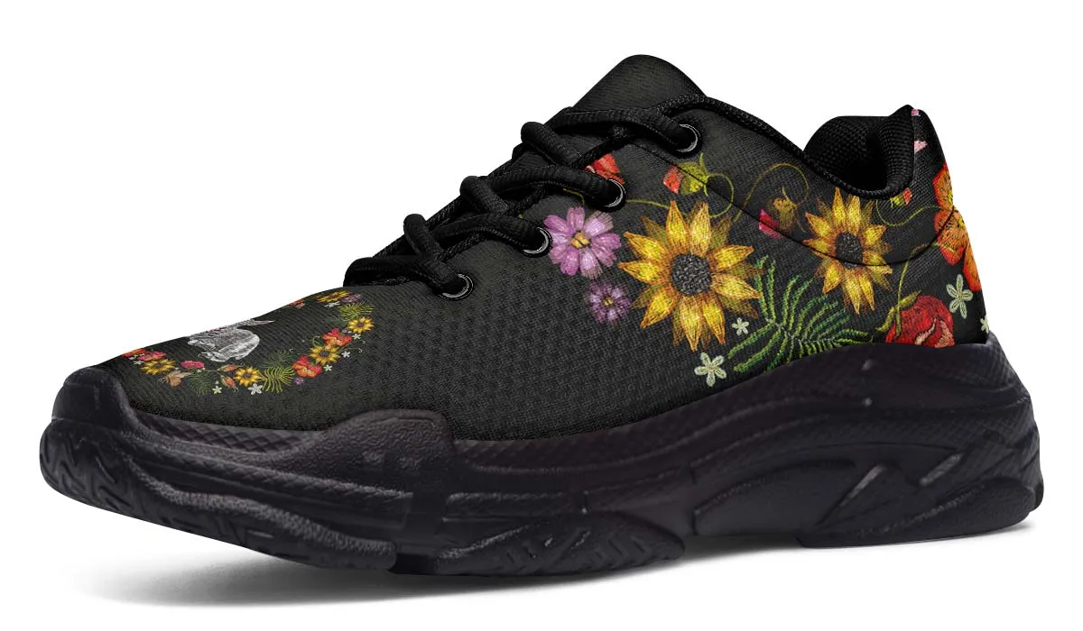 Embroidery Sheep Chunky Sneakers