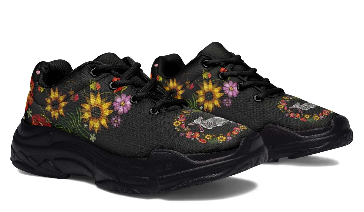 Embroidery Sheep Chunky Sneakers