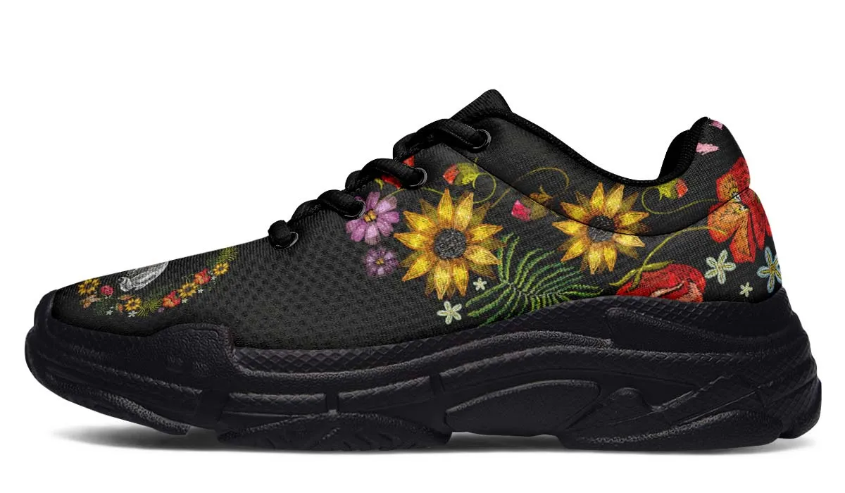 Embroidery Sheep Chunky Sneakers