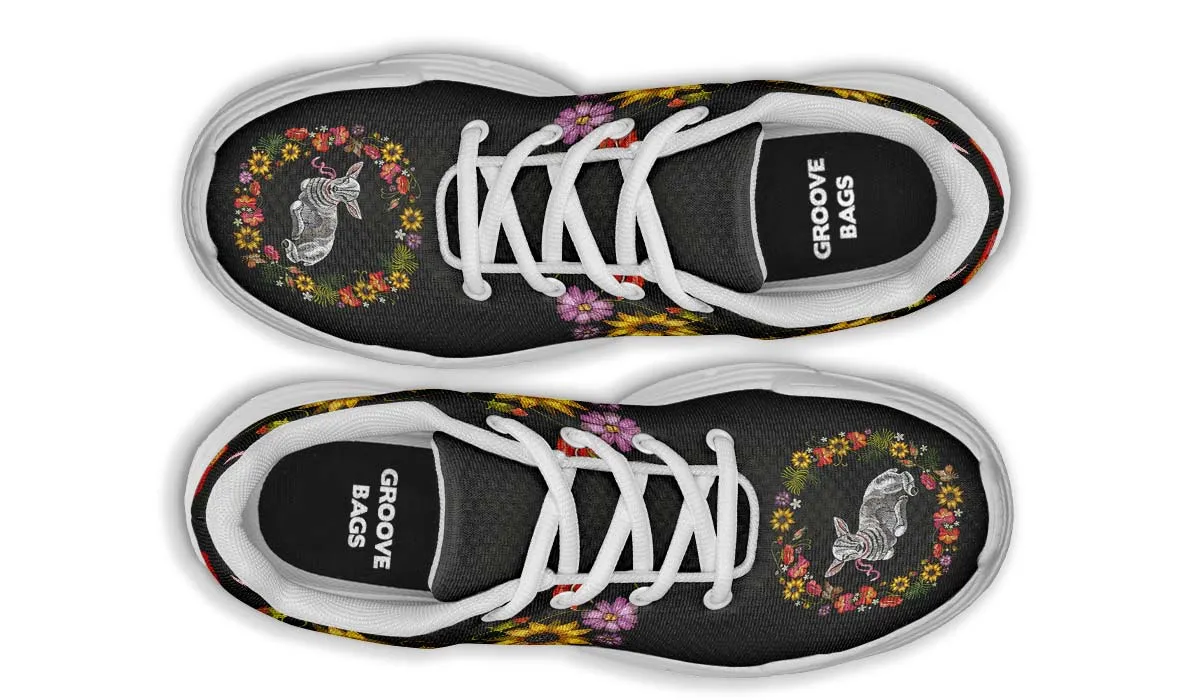 Embroidery Sheep Chunky Sneakers