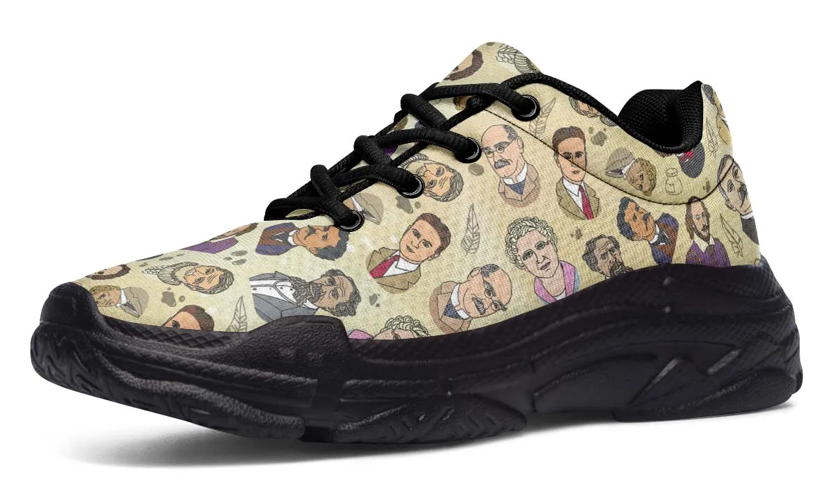 Famous Writers Chunky Sneakers