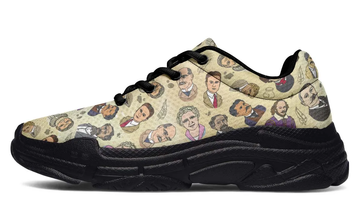 Famous Writers Chunky Sneakers